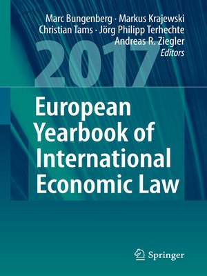 cover image of European Yearbook of International Economic Law 2017
